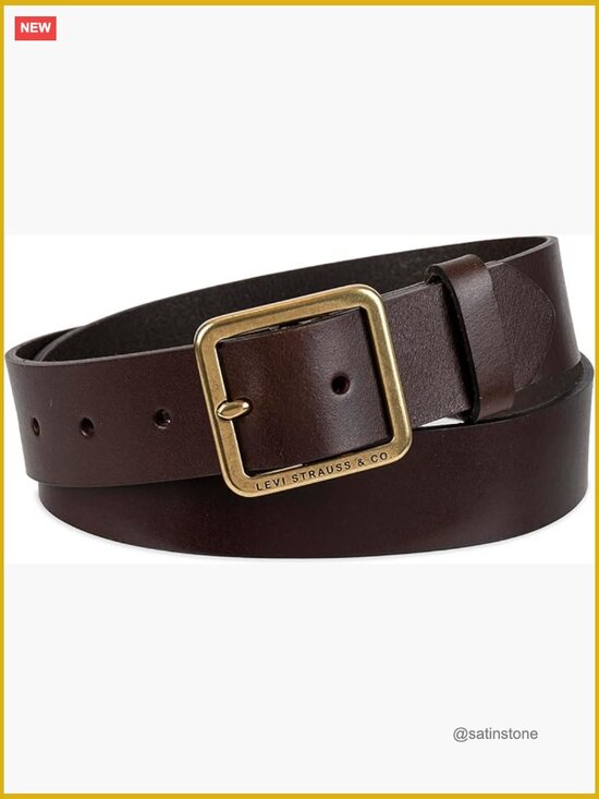 Women\'s Casual Leather Belt with Square Buckle - Jeans & Dress Belt main image 5